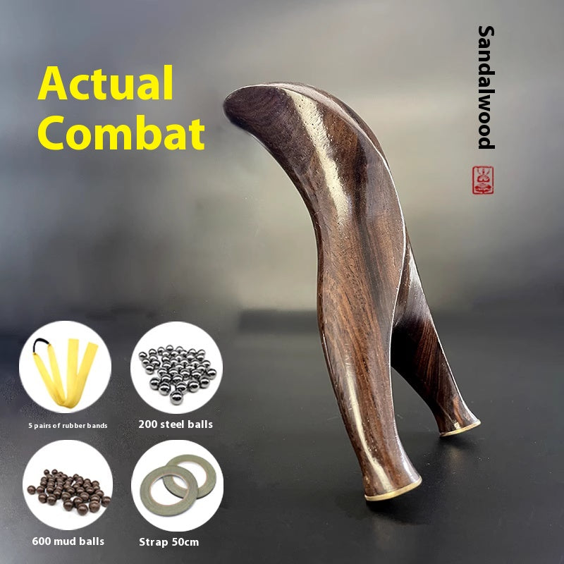 New Model Slingshot Solid Wood Ebony Adult Outdoor Practical Competition High Power High Precision Stand