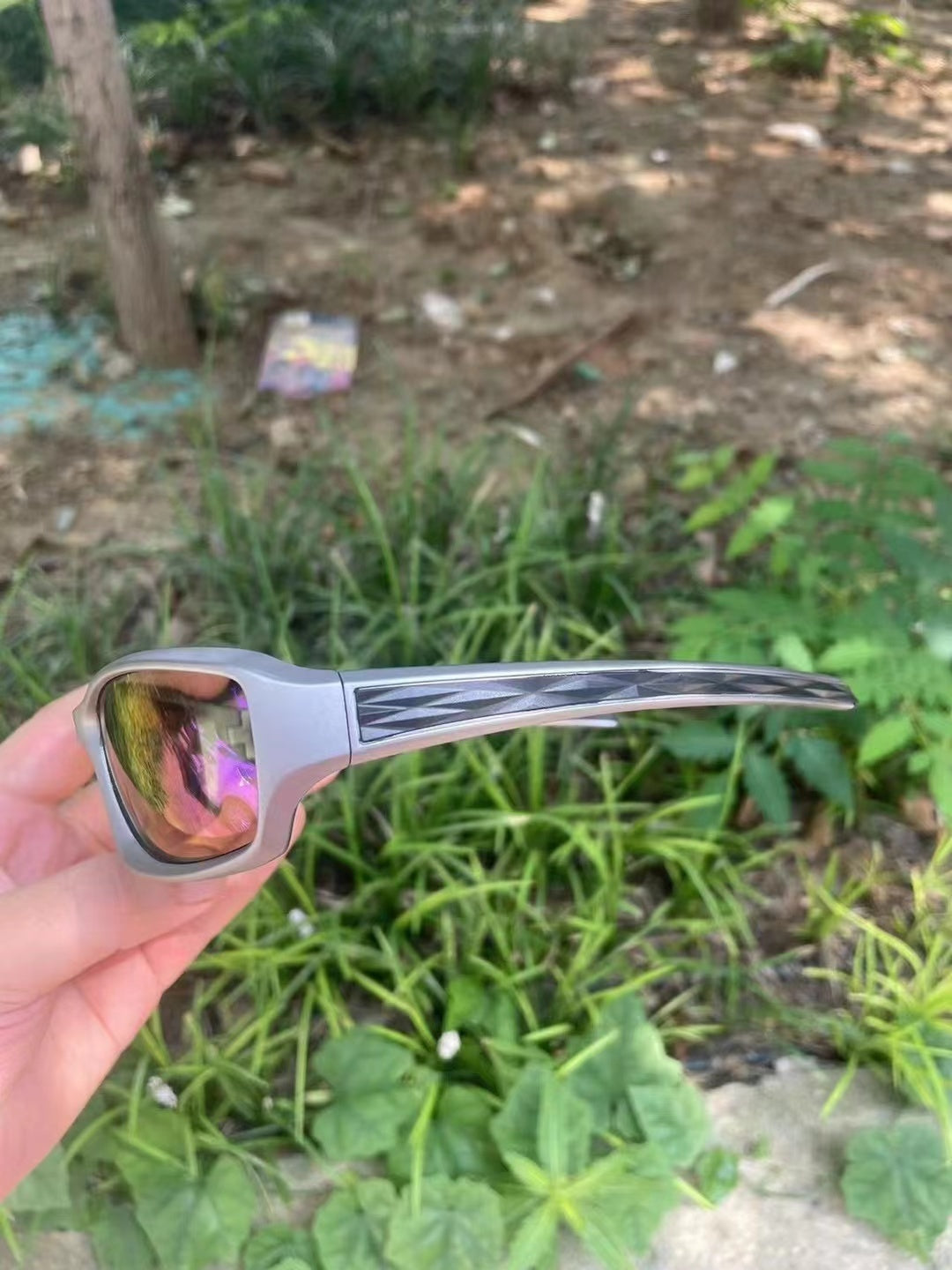 Fishing Glasses Fish Finder Glasses Polarized Sunglasses Yellow Bottom Brightening Glasses Blue Film Yellow Bottom