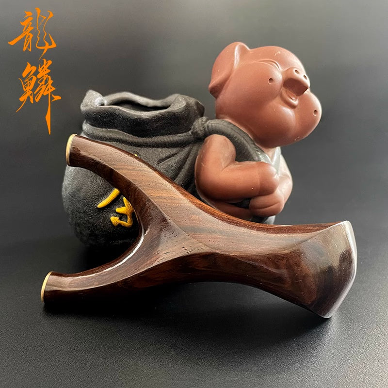 New Model Slingshot Solid Wood Ebony Adult Outdoor Practical Competition High Power High Precision Stand