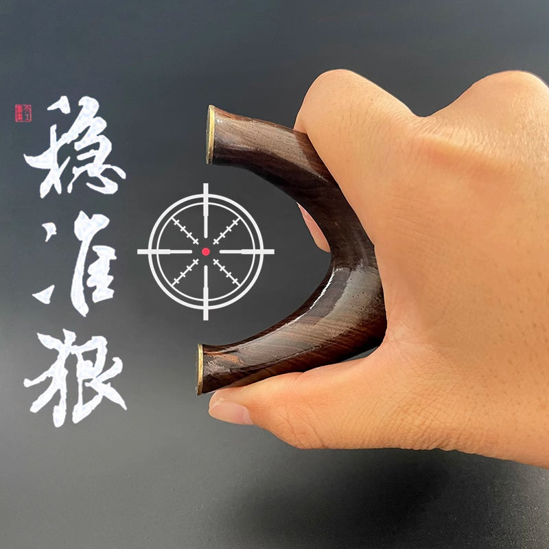 New Model Slingshot Solid Wood Ebony Adult Outdoor Practical Competition High Power High Precision Stand