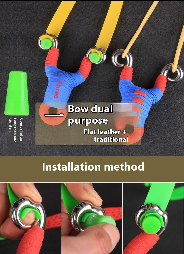 Tibetan Antelope Slingshot Outdoor Precision 304 Stainless Steel Powerful Traditional Handmade Cold-Bent Recurve Tibetan Antelope