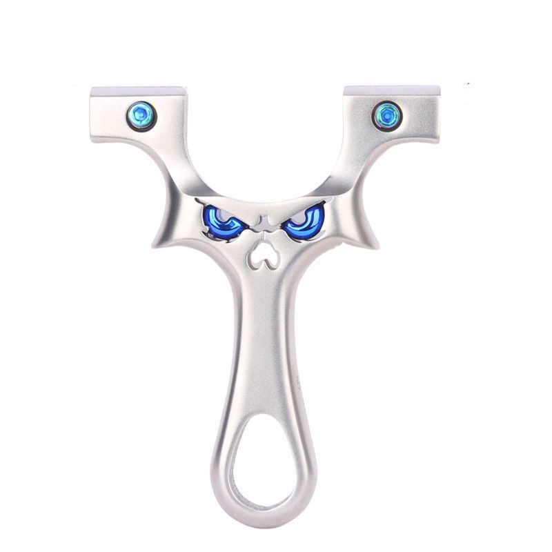 Stainless Steel Small Cannon Monster Outdoor Flat Wallet Clip Large Power Ultra Light Straight Slingshot
