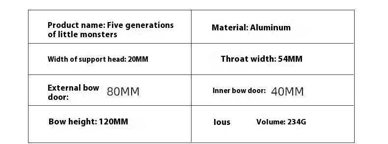 New Demon Little Monster Flat Band Slingshot Fast Compression Titanium Aluminum Alloy Outdoor Competition Colorful Slingshot Practical Wide Band Bow