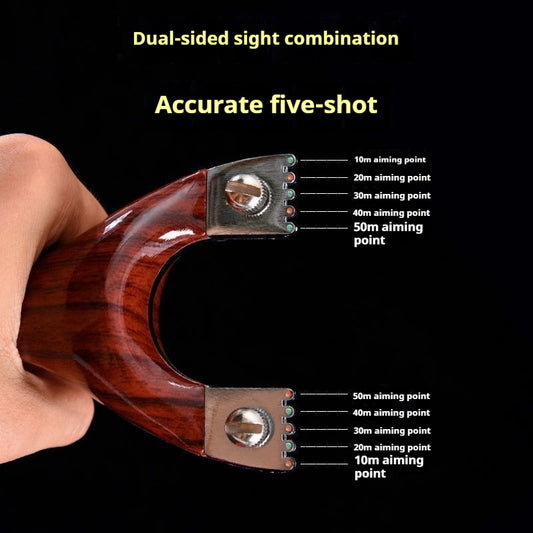 [Unbreakable] Outdoor Adult Slingshot Collection High Elasticity Competitive No-Tie Flat Rubber Band Shooting Frame High Precision Powerful Professional Durable